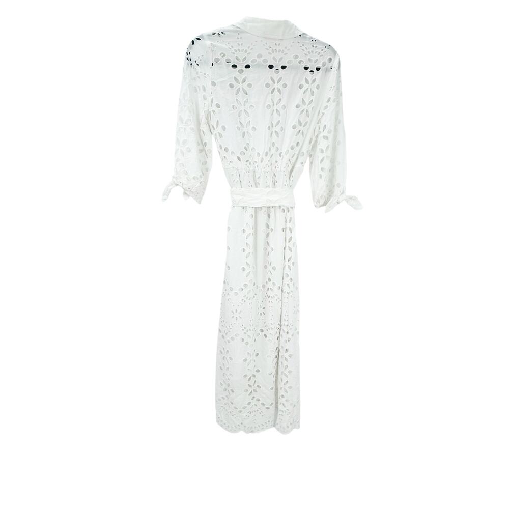 Lilly Pulitzer Amrita Eyelet Midi Dress Resort White Soiree Eyelet Size 2 NWOT - Picture 5 of 13